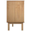 kommode OTTA 111x43x73,5 cm massivt fyrretræ brun og grå