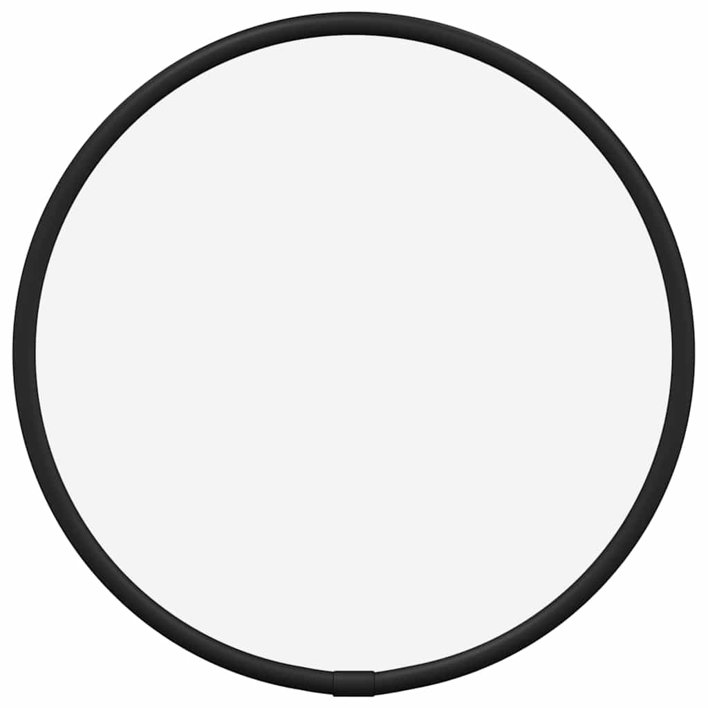 vægspejl Ø 20 cm rundt sort