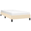 sengeramme uden madras 80x200 cm stof cremefarvet