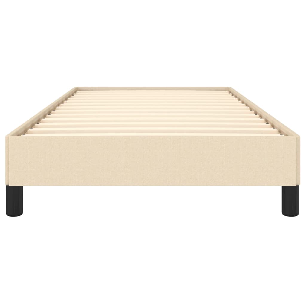 sengeramme uden madras 80x200 cm stof cremefarvet
