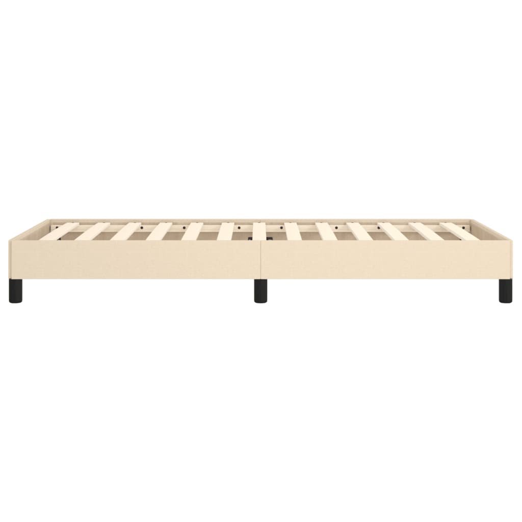 sengeramme uden madras 80x200 cm stof cremefarvet