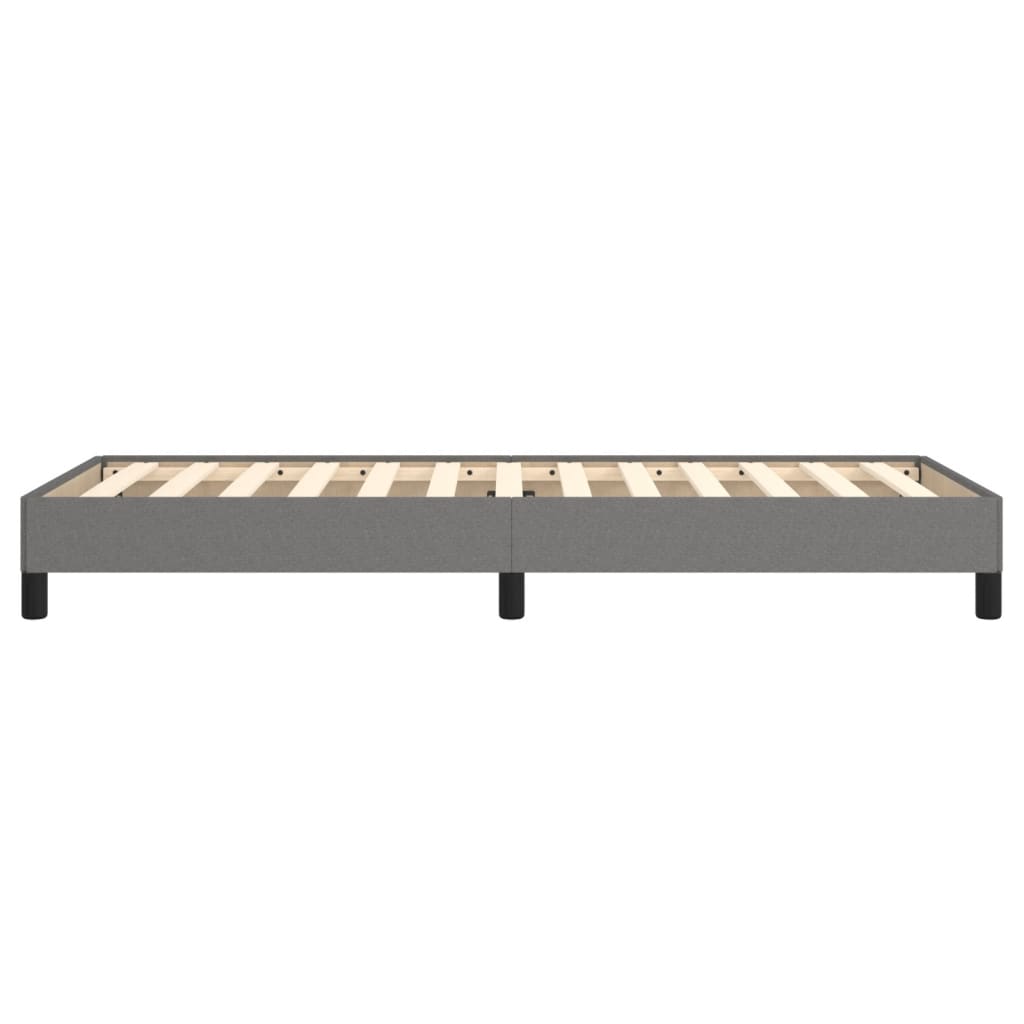 Sengeramme uden madras Mørkegrå 90x190 cm Stof