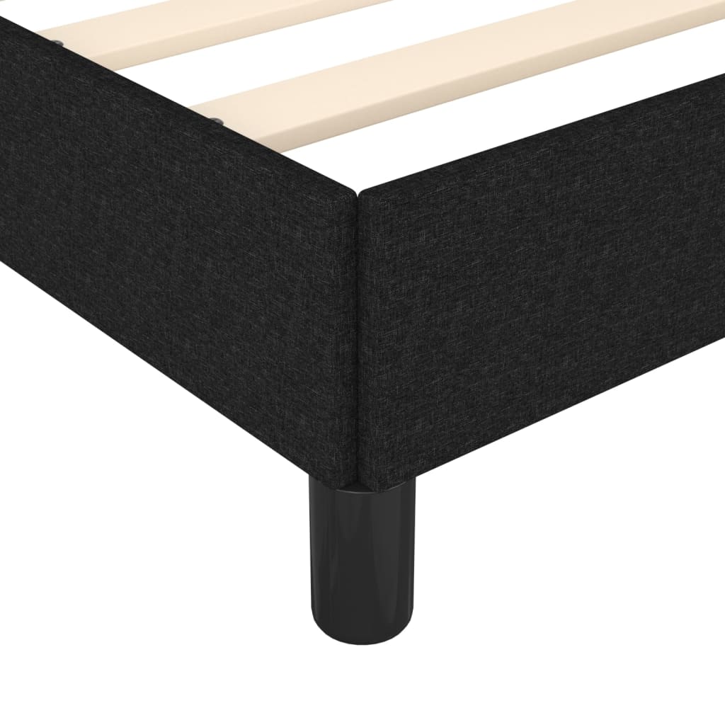 sengeramme uden madras 90x190 cm stof sort