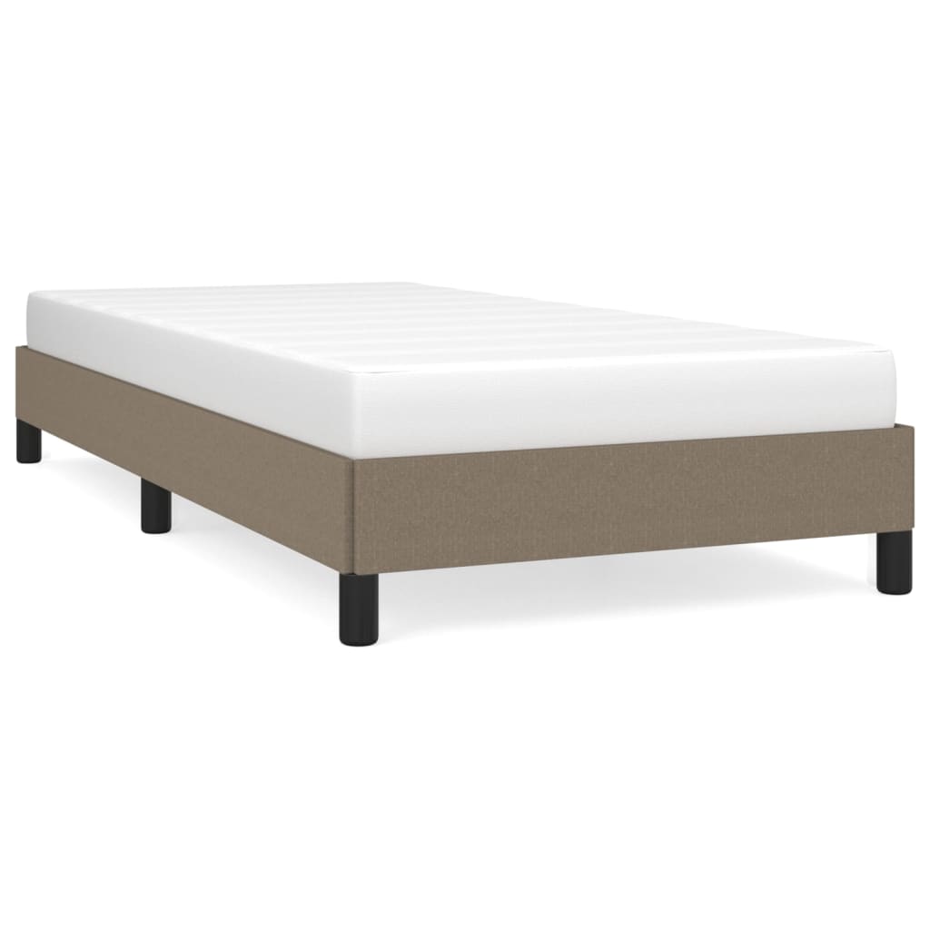 sengeramme uden madras 90x190 cm stof gråbrun