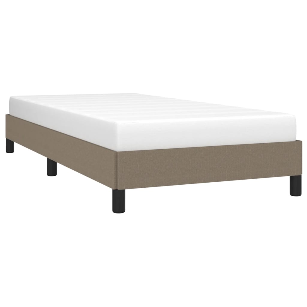 sengeramme uden madras 90x190 cm stof gråbrun