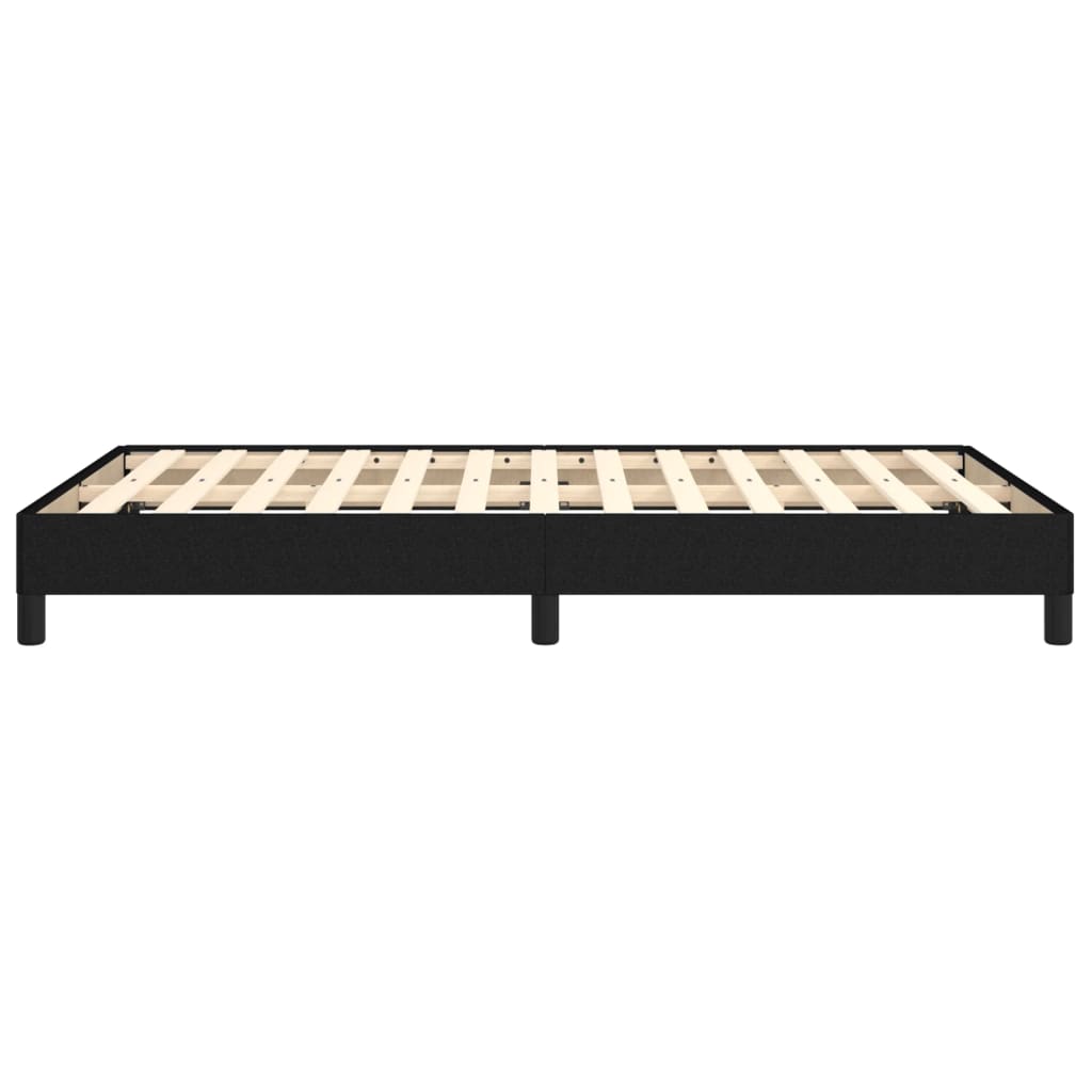 Sengeramme uden madras Sort 120x200 cm Stof