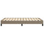 Sengeramme uden madras Taupe 120x200 cm Stof