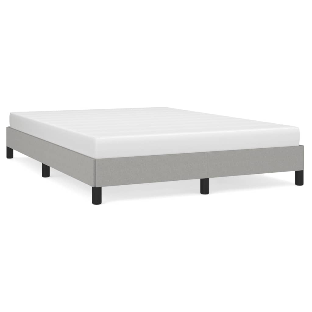 sengeramme uden madras 140x190 cm stof lysegrå