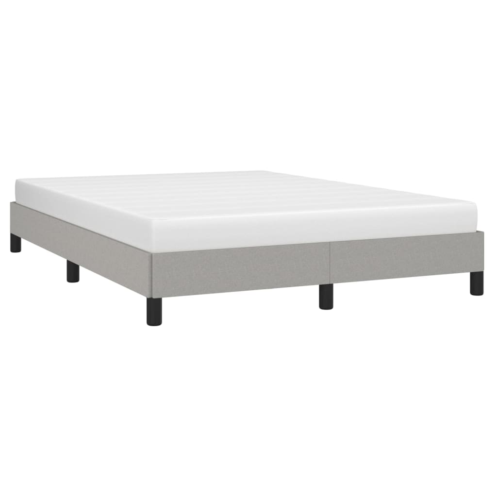 sengeramme uden madras 140x190 cm stof lysegrå