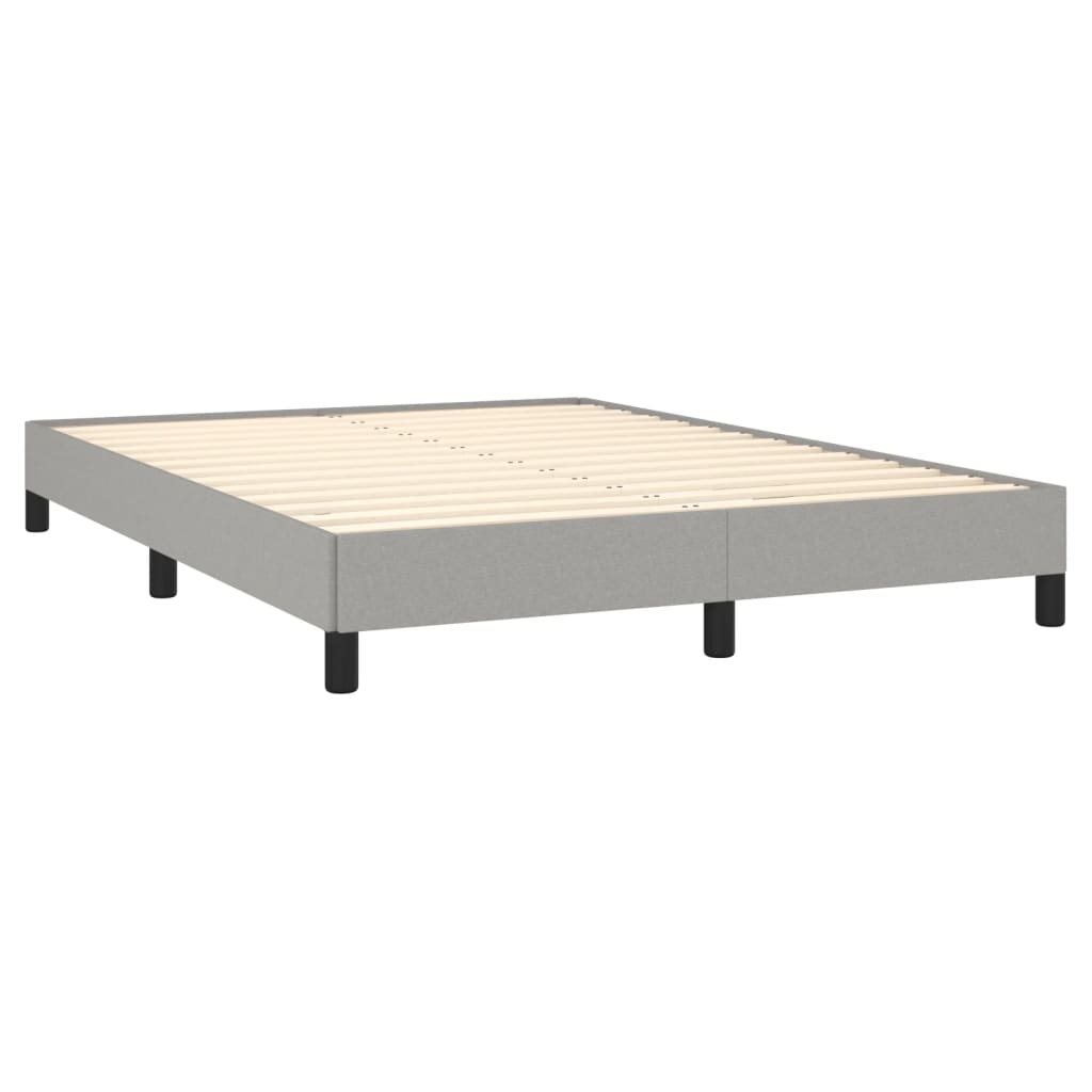 sengeramme uden madras 140x190 cm stof lysegrå