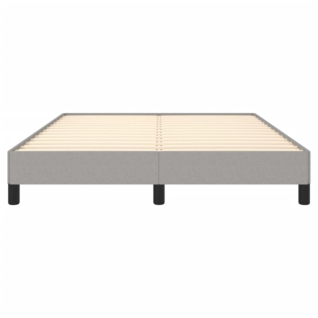 sengeramme uden madras 140x190 cm stof lysegrå