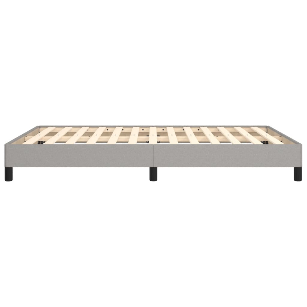 sengeramme uden madras 140x190 cm stof lysegrå