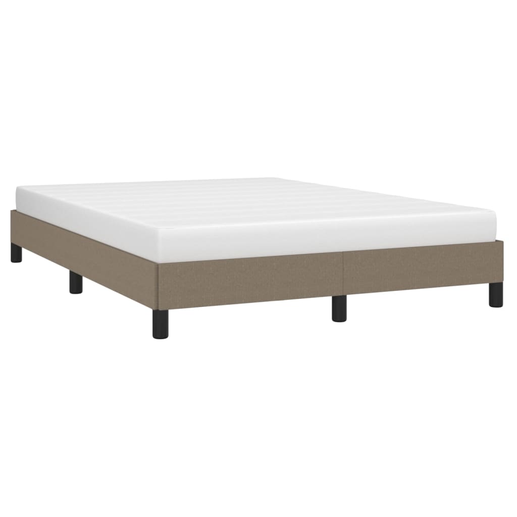 sengeramme uden madras 140x190 cm stof gråbrun