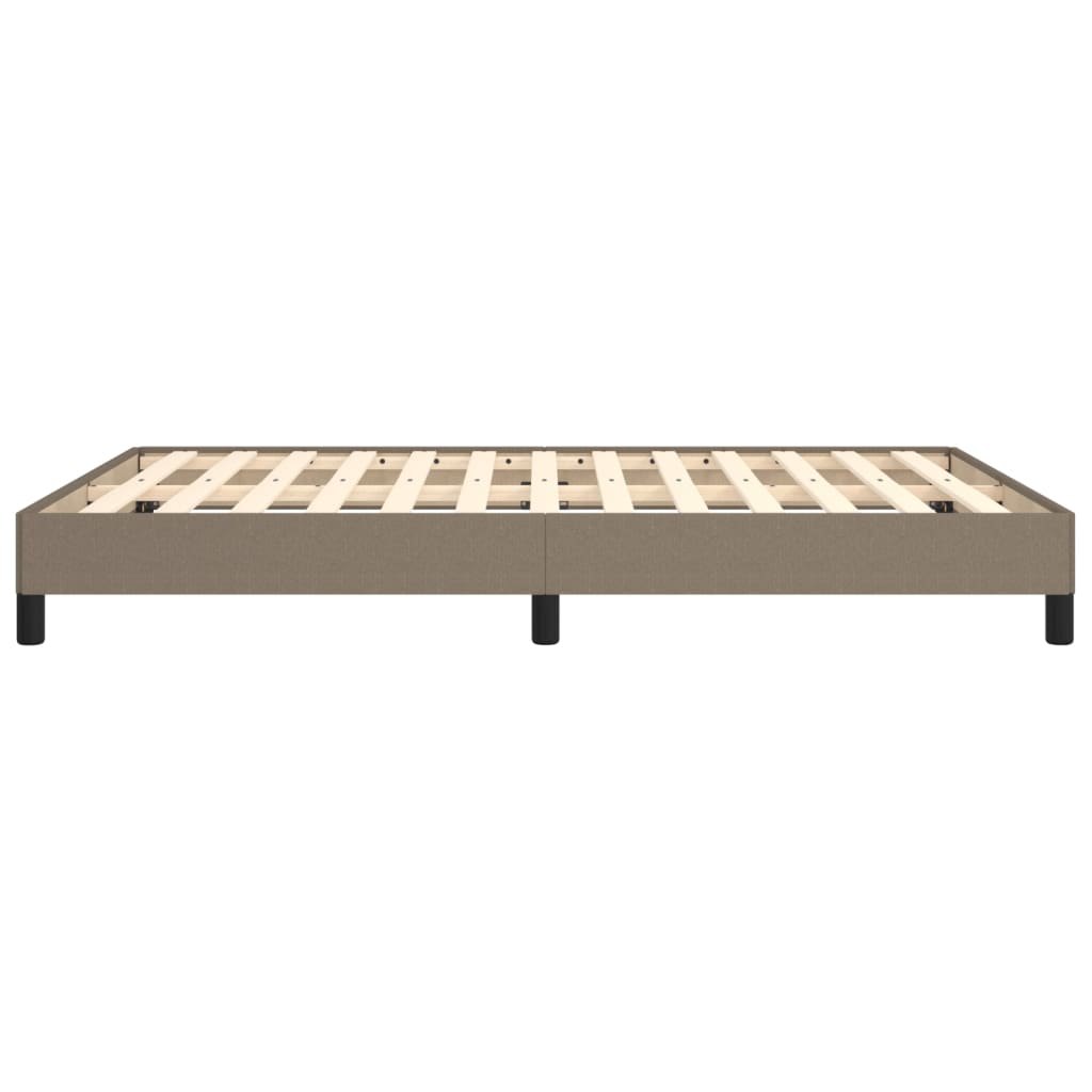 sengeramme uden madras 140x190 cm stof gråbrun