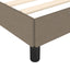 sengeramme uden madras 140x190 cm stof gråbrun