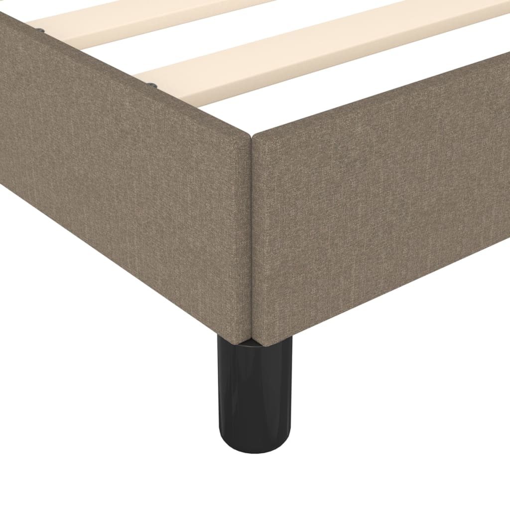 sengeramme uden madras 140x190 cm stof gråbrun
