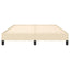 sengeramme uden madras 140x190 cm stof cremefarvet