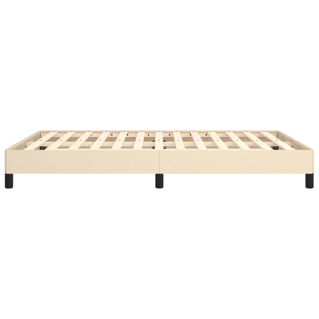 sengeramme uden madras 140x190 cm stof cremefarvet