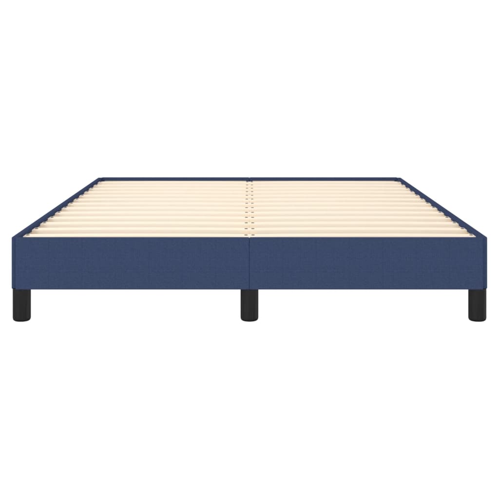 sengeramme uden madras 140x190 cm stof blå