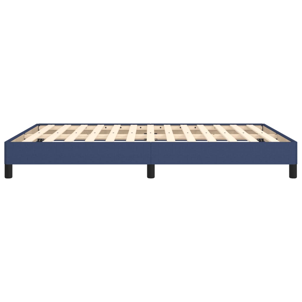 sengeramme uden madras 140x190 cm stof blå