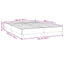 sengeramme uden madras 140x200 cm stof sort