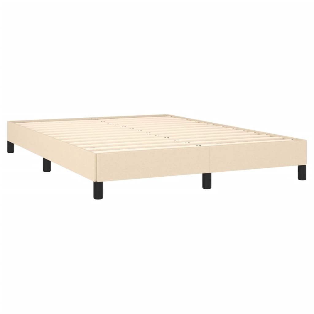 sengeramme uden madras 140x200 cm stof cremefarvet