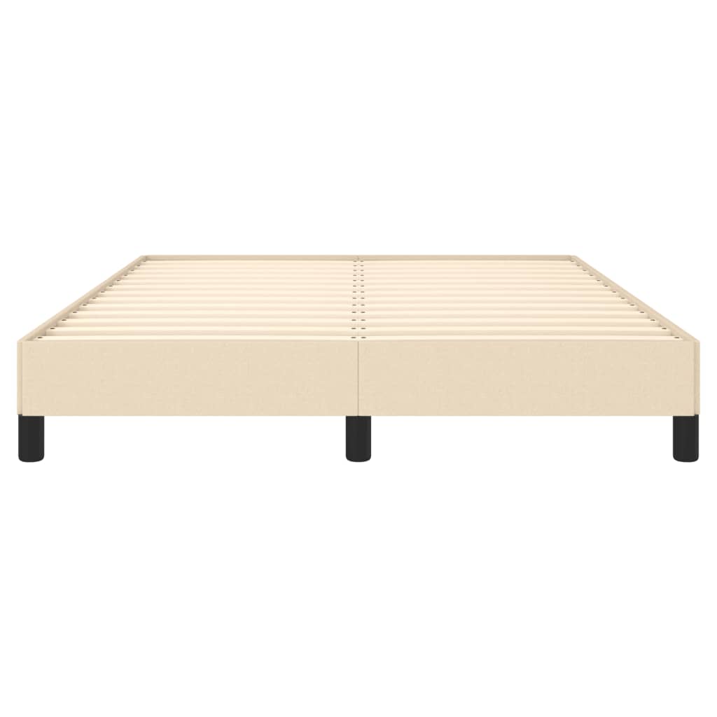sengeramme uden madras 140x200 cm stof cremefarvet