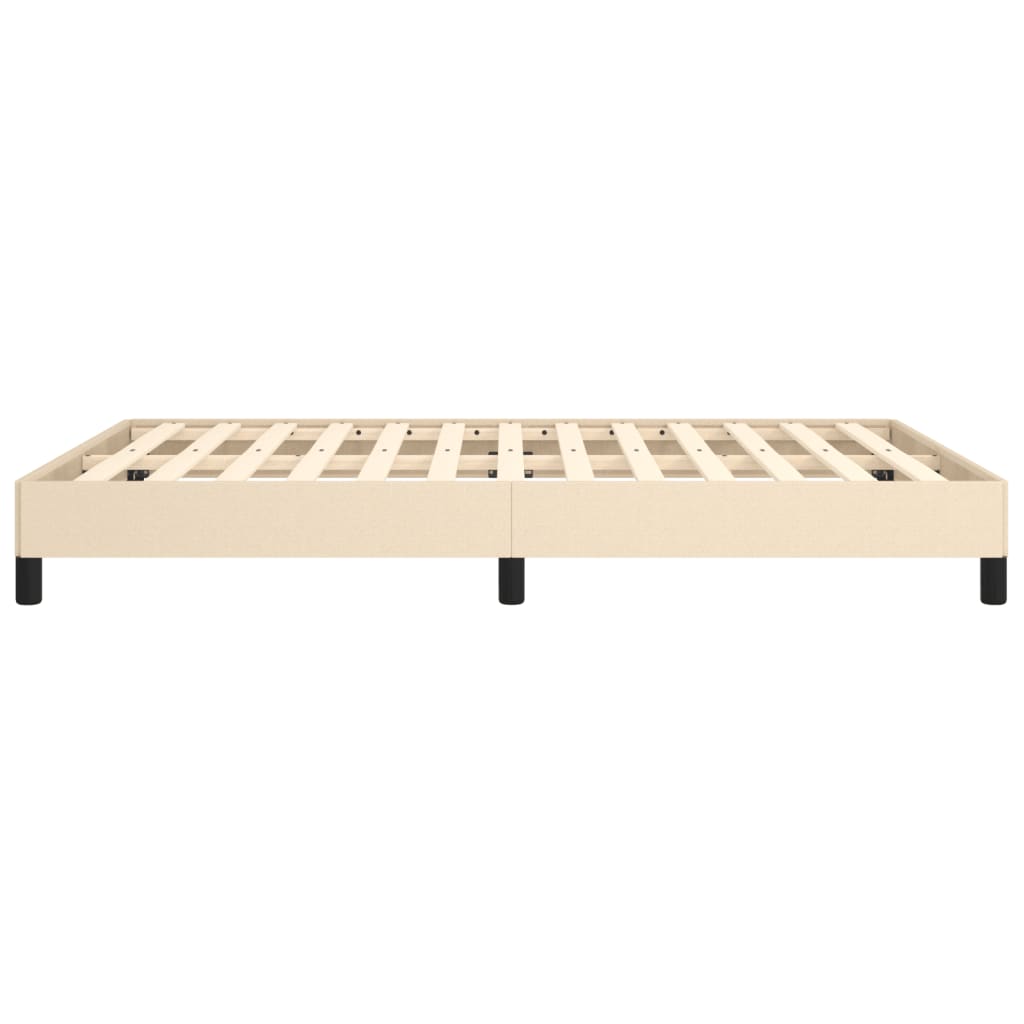 sengeramme uden madras 140x200 cm stof cremefarvet