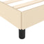 sengeramme uden madras 140x200 cm stof cremefarvet