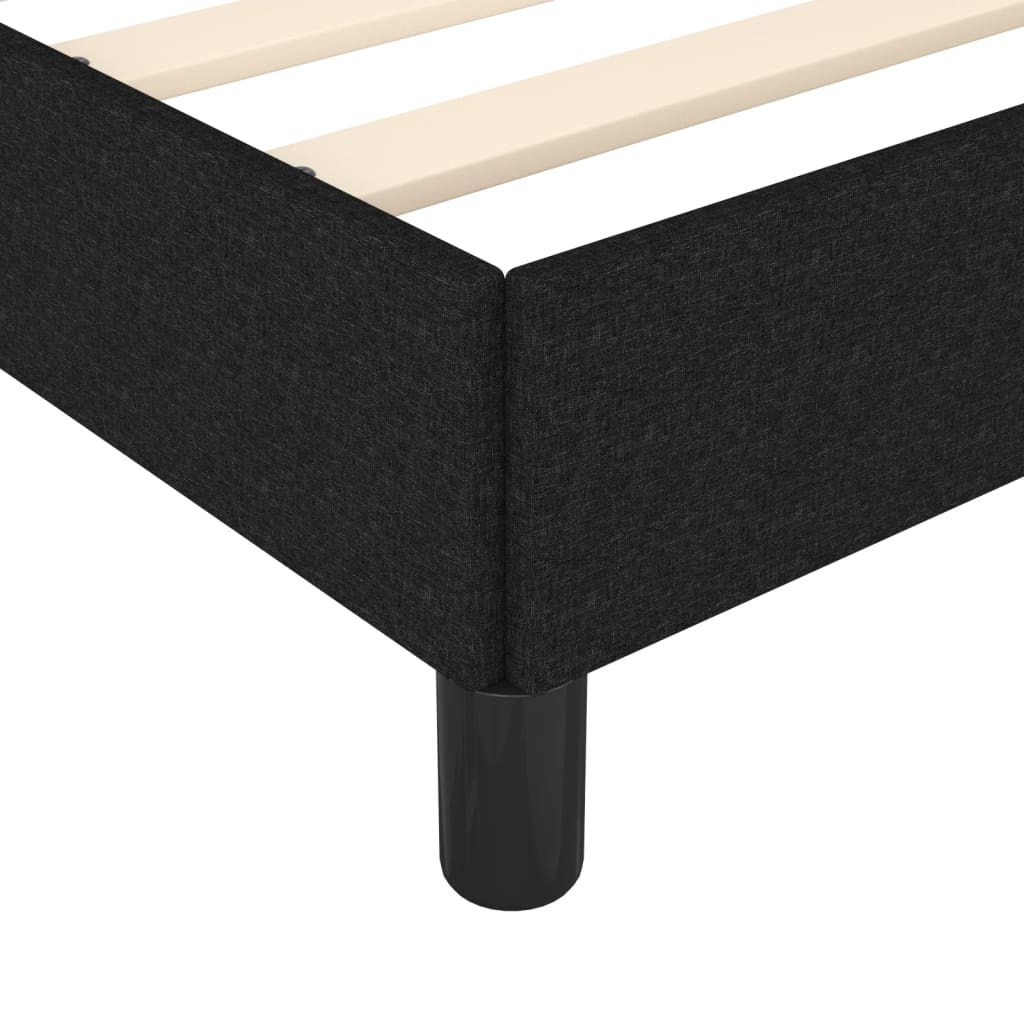 sengeramme uden madras 160x200 cm stof sort