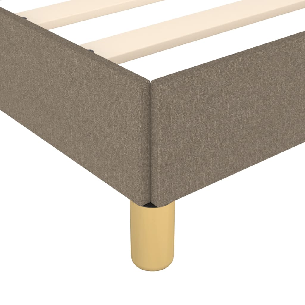sengeramme uden madras 80x200 cm stof gråbrun