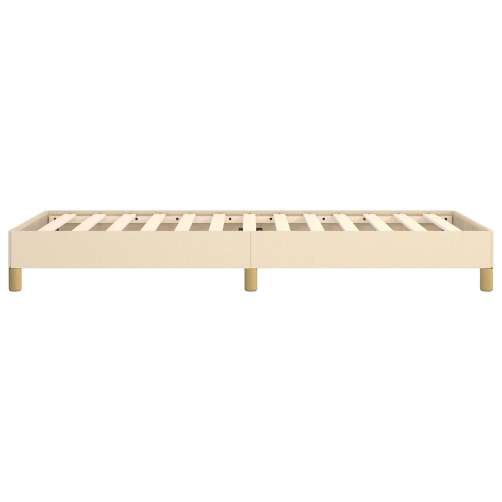 sengeramme uden madras 80x200 cm stof cremefarvet