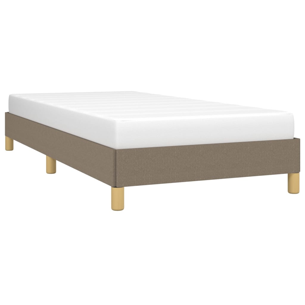 sengeramme uden madras 90x190 cm stof gråbrun