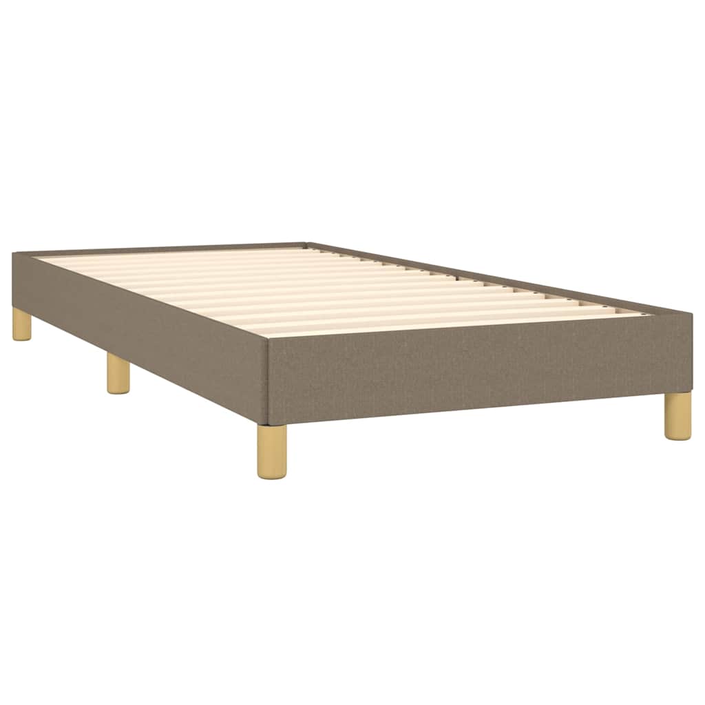 sengeramme uden madras 90x190 cm stof gråbrun