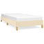 sengeramme uden madras 90x190 cm stof cremefarvet