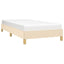 sengeramme uden madras 90x190 cm stof cremefarvet