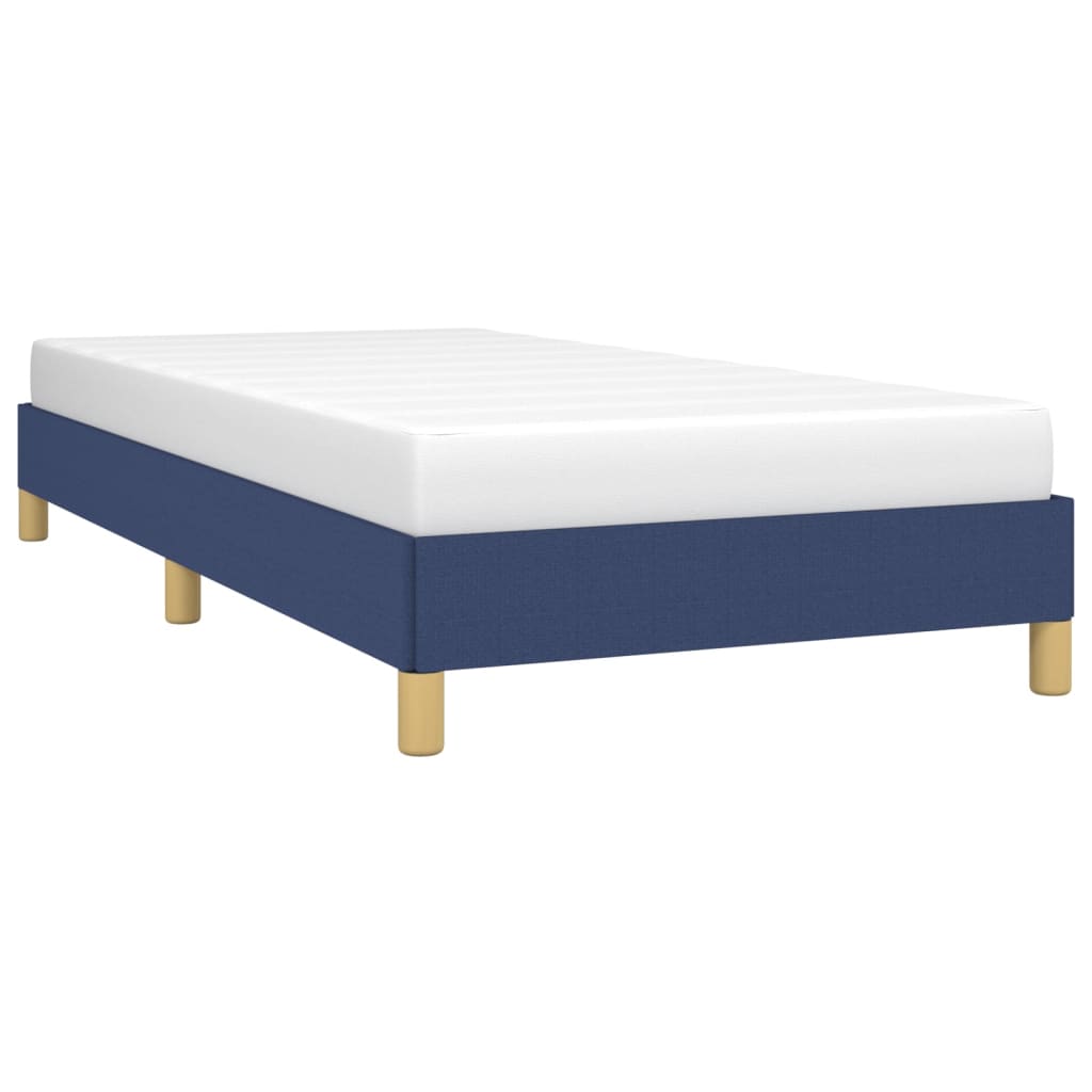 sengeramme uden madras 90x190 cm stof blå