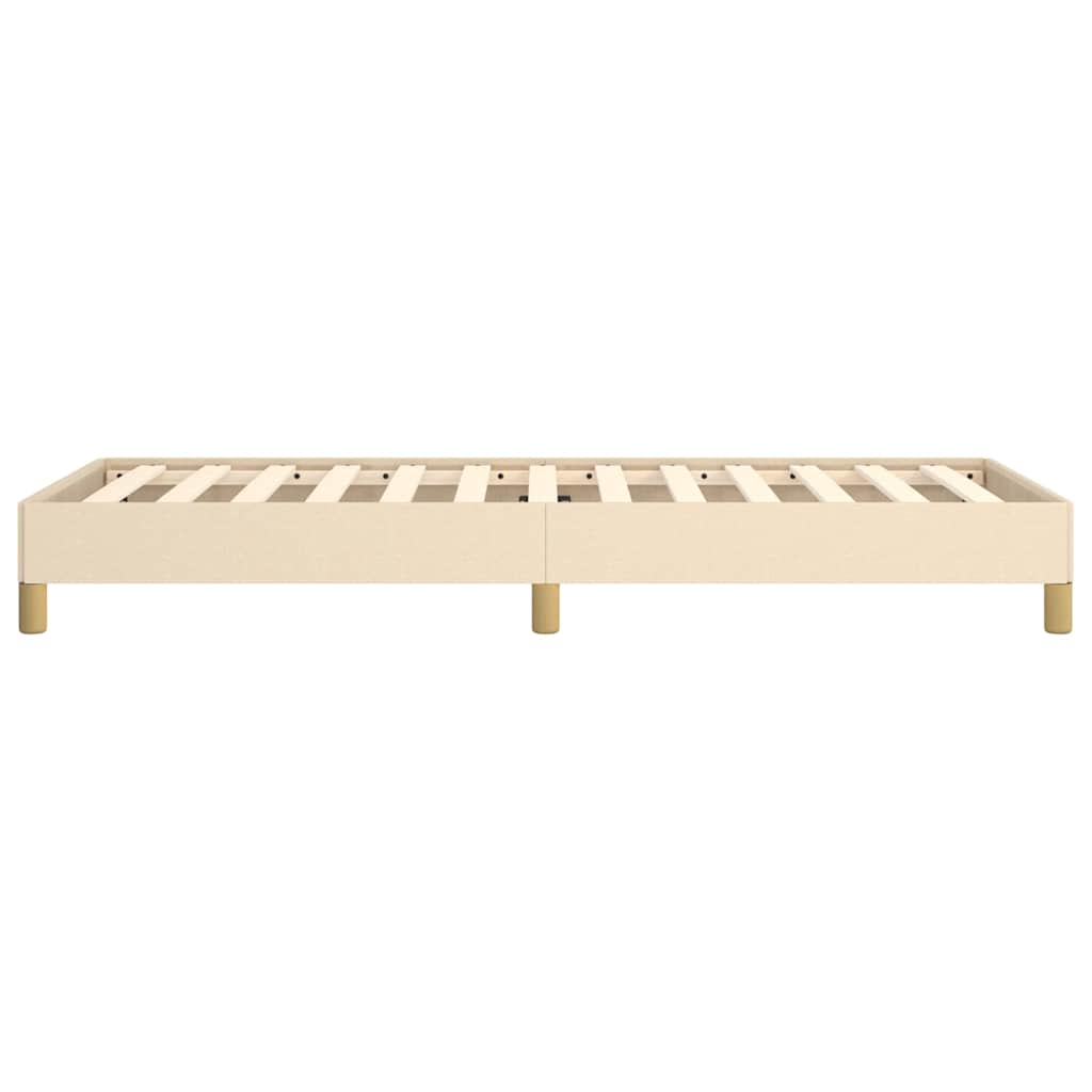 sengeramme uden madras 90x200 cm stof cremefarvet