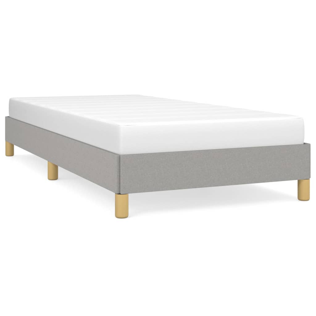 Sengeramme uden madras Lysegrå 100x200 cm Stof
