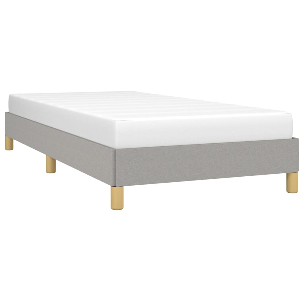 Sengeramme uden madras Lysegrå 100x200 cm Stof