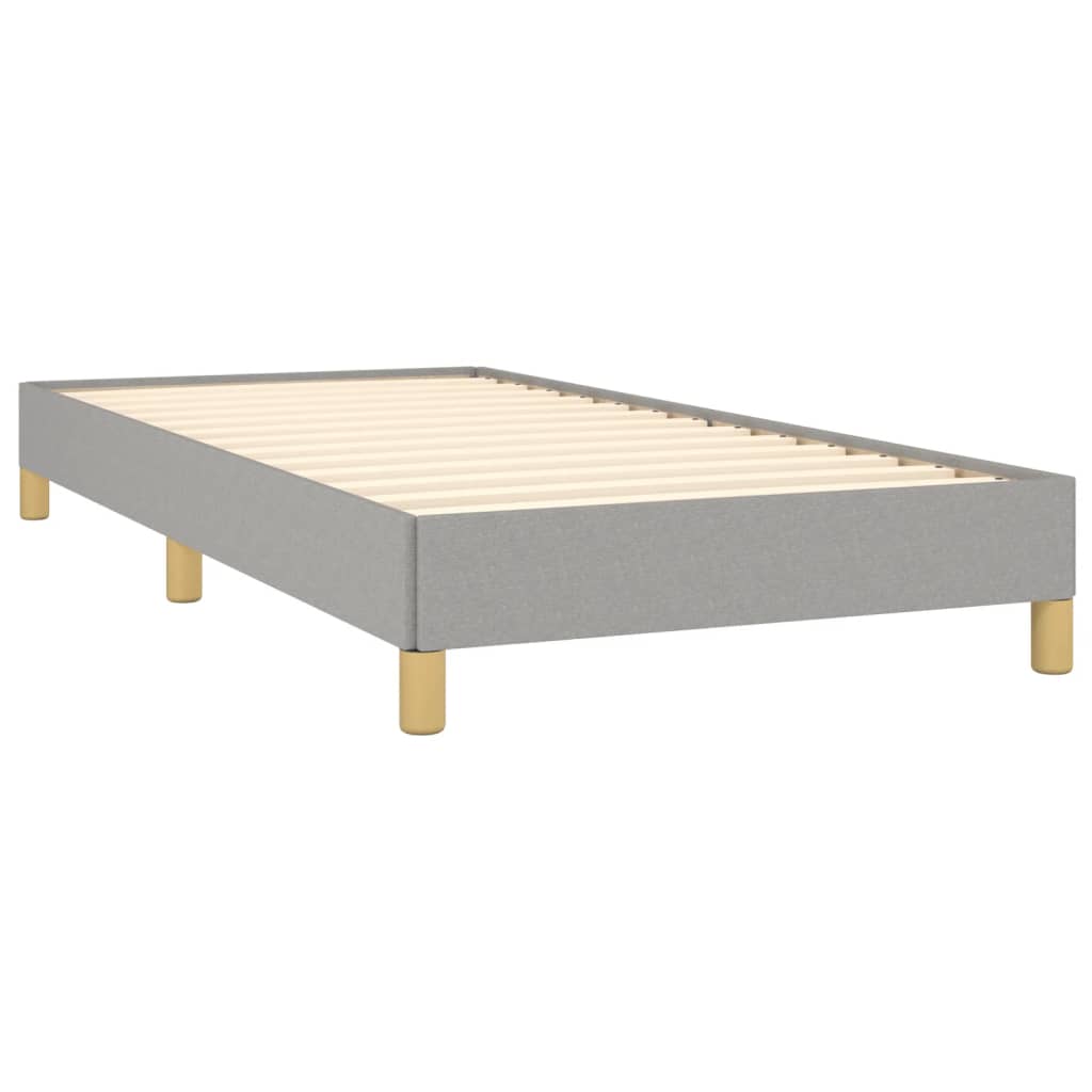 Sengeramme uden madras Lysegrå 100x200 cm Stof
