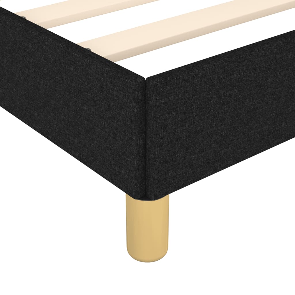 sengeramme uden madras 140x200 cm stof sort