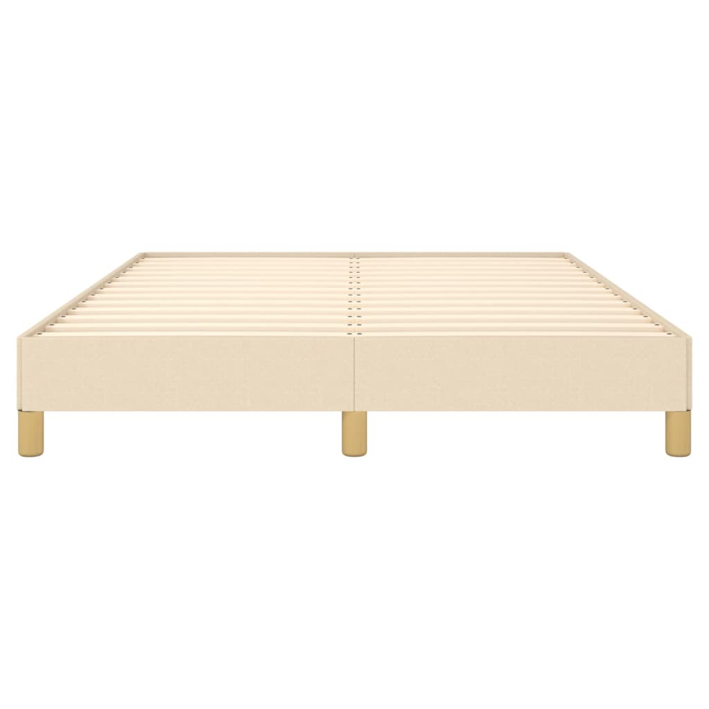 sengeramme uden madras 140x200 cm stof cremefarvet