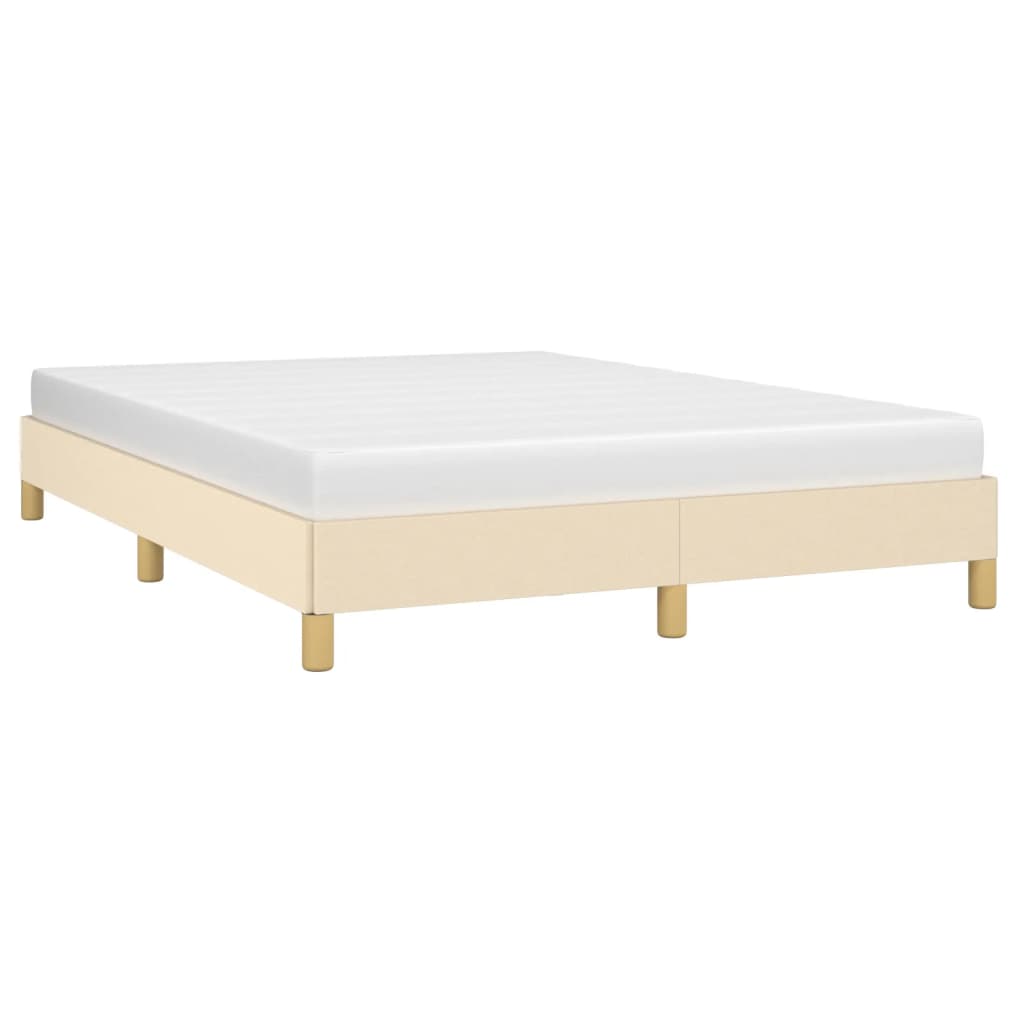 sengeramme uden madras 160x200 cm stof cremefarvet