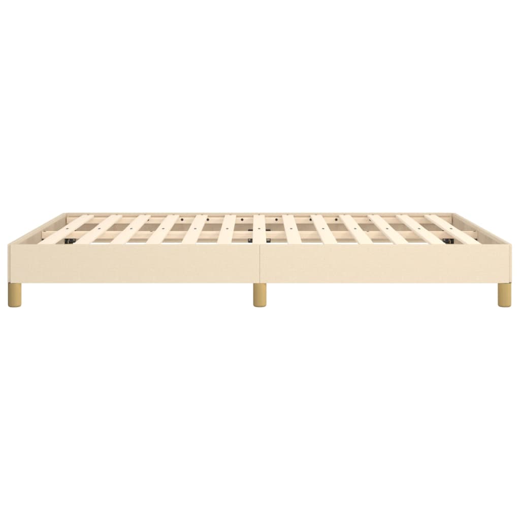 sengeramme uden madras 160x200 cm stof cremefarvet