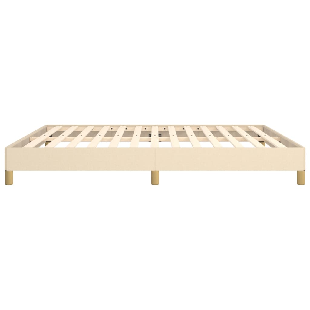 sengeramme uden madras 180x200 cm stof cremefarvet