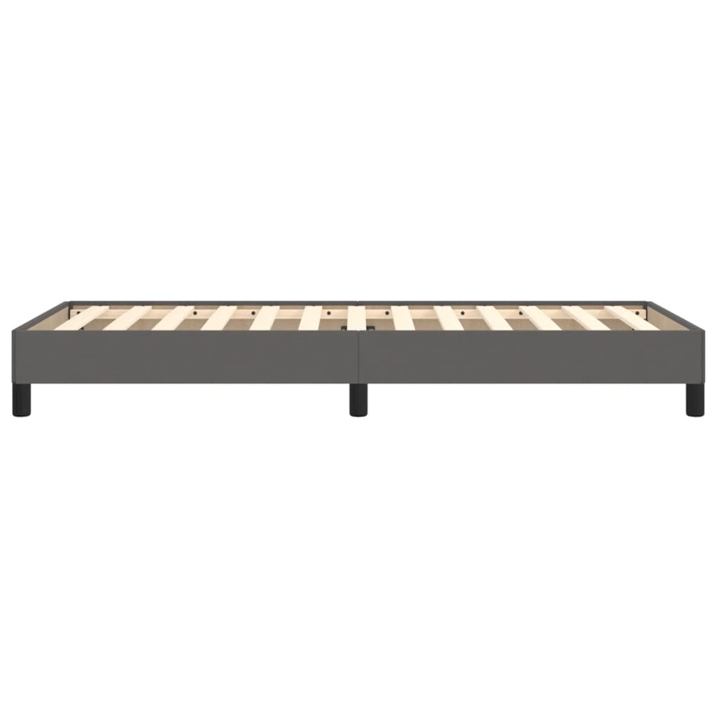 sengeramme 90x200 cm kunstlæder grå