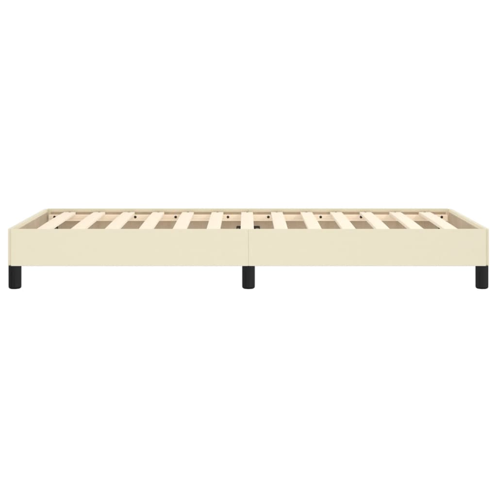 sengeramme 100x200 cm kunstlæder cremefarvet