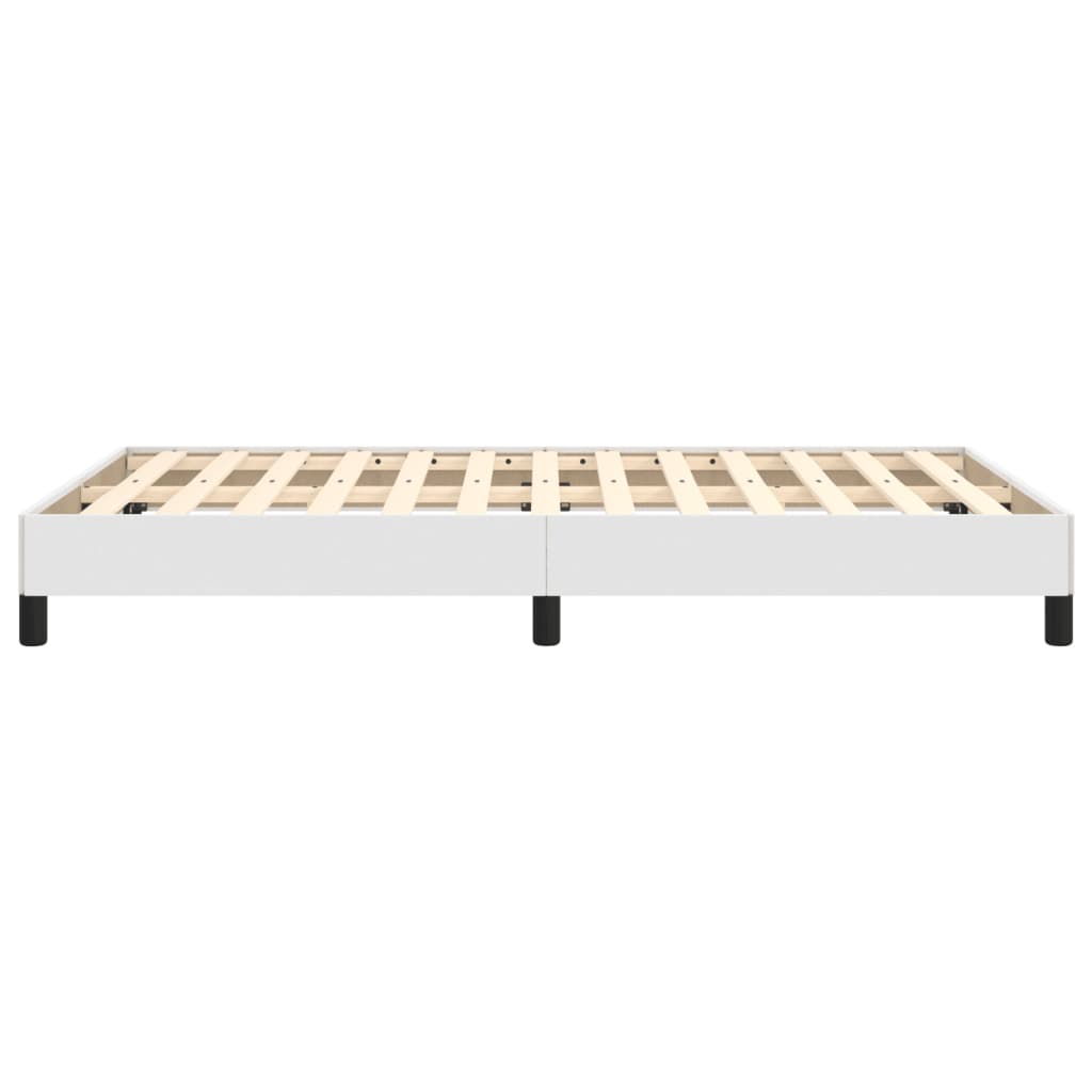 sengeramme 120x200 cm kunstlæder hvid