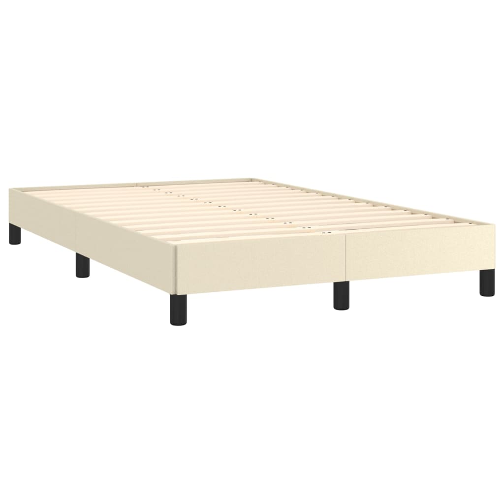 sengeramme 120x200 cm kunstlæder cremefarvet